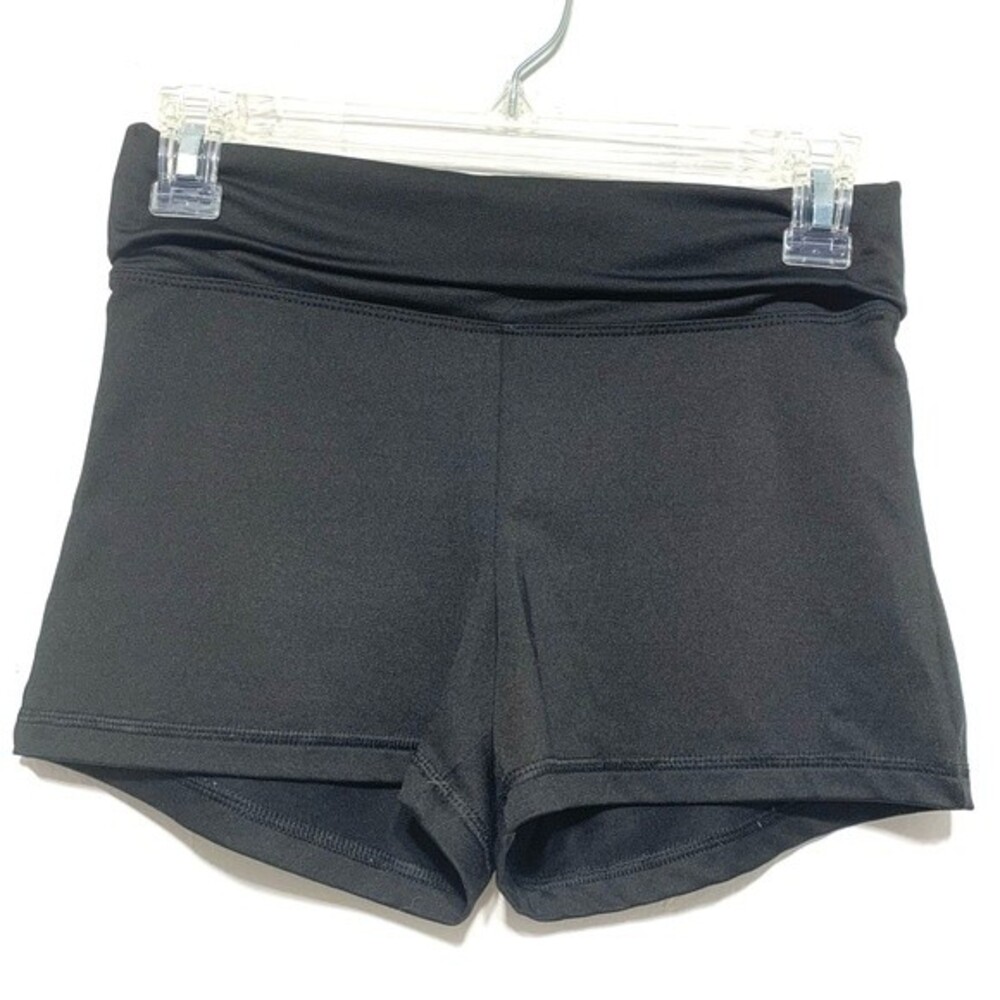 Forever 21 Black Bootie Short Stretch Shorts Dance Workout High Waist size XS
